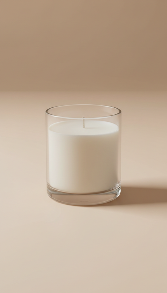 Soy Candle in Minimalist Glass